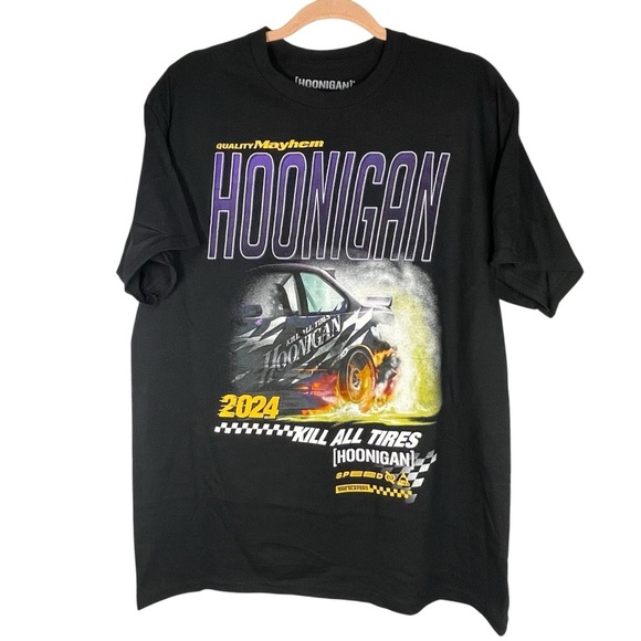 Men’s Hoonigan quality mayhem black t-shirt. Size Large. - Picture 2 of 5